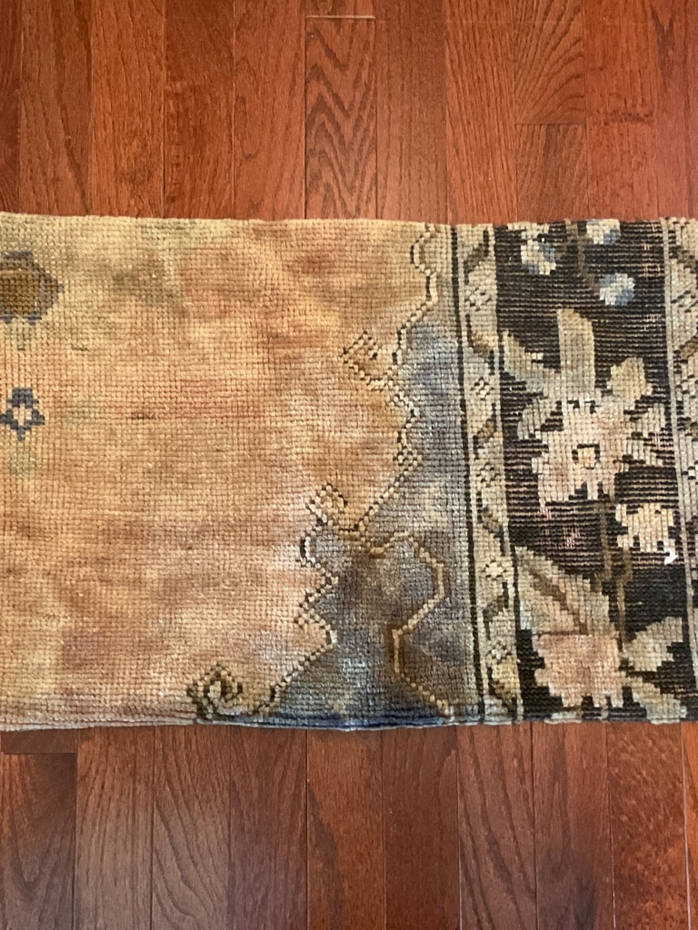 Vintage Turkish Wool Kilim Rug Pillow Cover